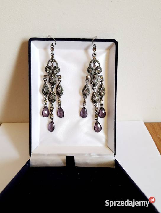 Klasyczne kolczyki wieczorowe Lublin