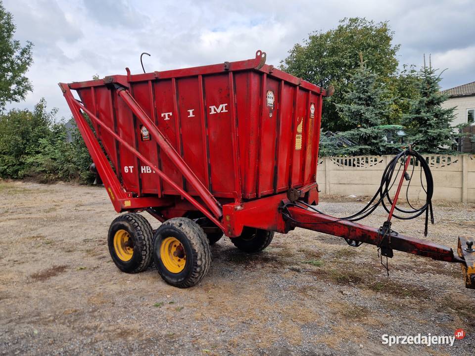 Przyczepa przeladowcza wysokiego wywrotu tandem nieuszkodzony Przyczepy rolnicze świętokrzyskie sprzedam