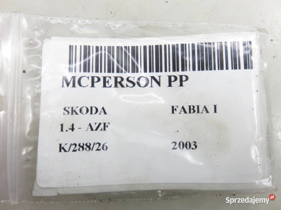 MCPERSON PRAWY PRZEDNI SKODA FABIA I 14