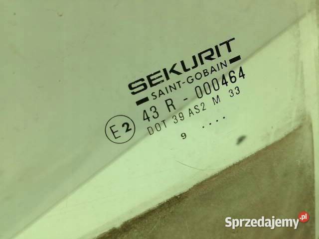 SZYBA DRZWI LEWY PRZÓD 9R Renault Espace III Boczne (drzwi) świętokrzyskie