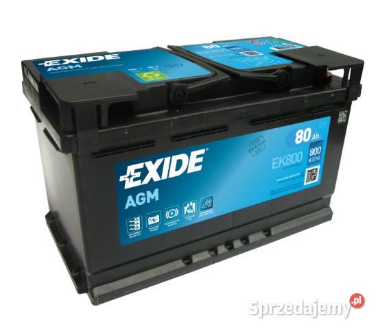 Akumulator 80Ah 800A EN Exide AGM startstop Kościerzyna
