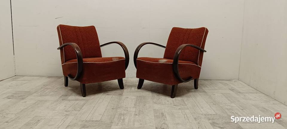 fotele Halabala lata 50te do salonu art deco Fotele Radomsko