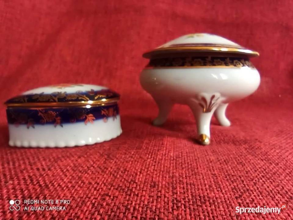 Puzderko PM Made in GDR Biała porcelanaz Gdańsk