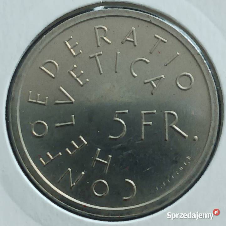 5 Franków Szwajcaria 1975 rEuropejski Ochrony wielkopolskie Konin