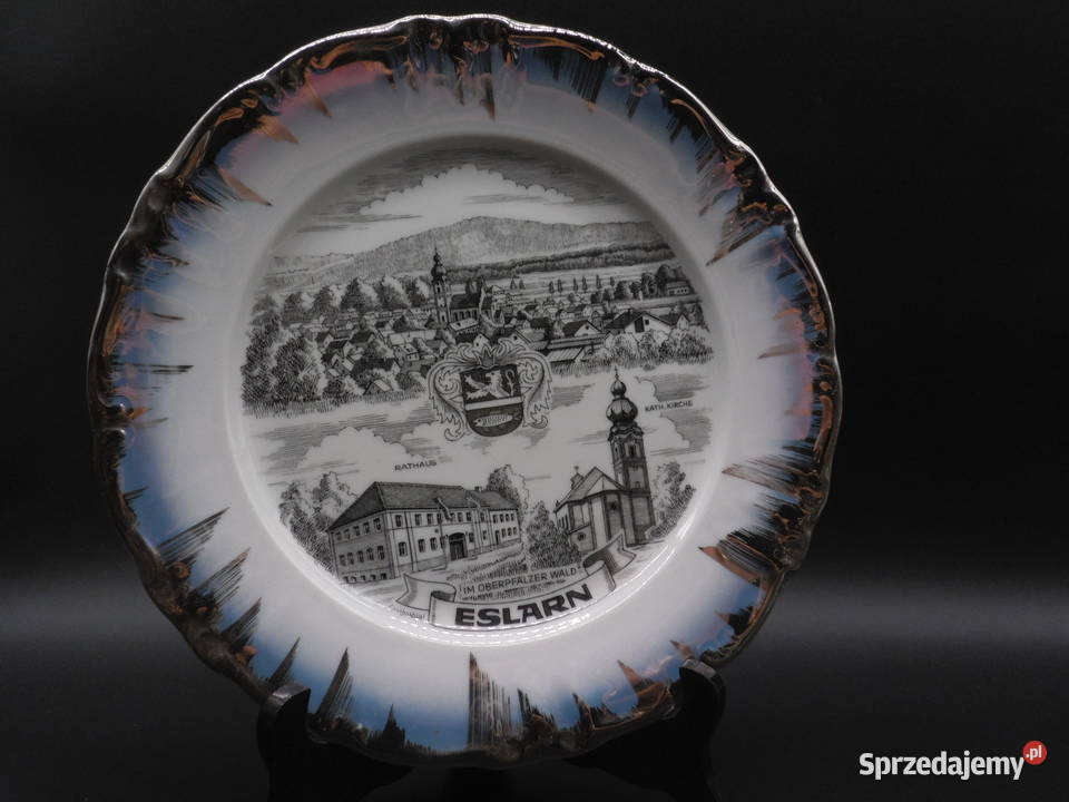 Talerz kolekcjonerski z wizerunkami Ratusza Raszków