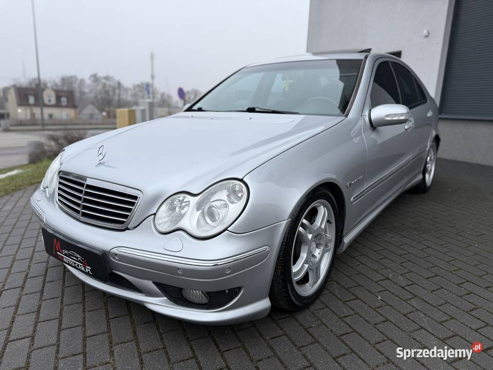 Mercedes Benz C 32 AMG 32 Benzyna V6 Skóry przyciemniane szyby wielkopolskie