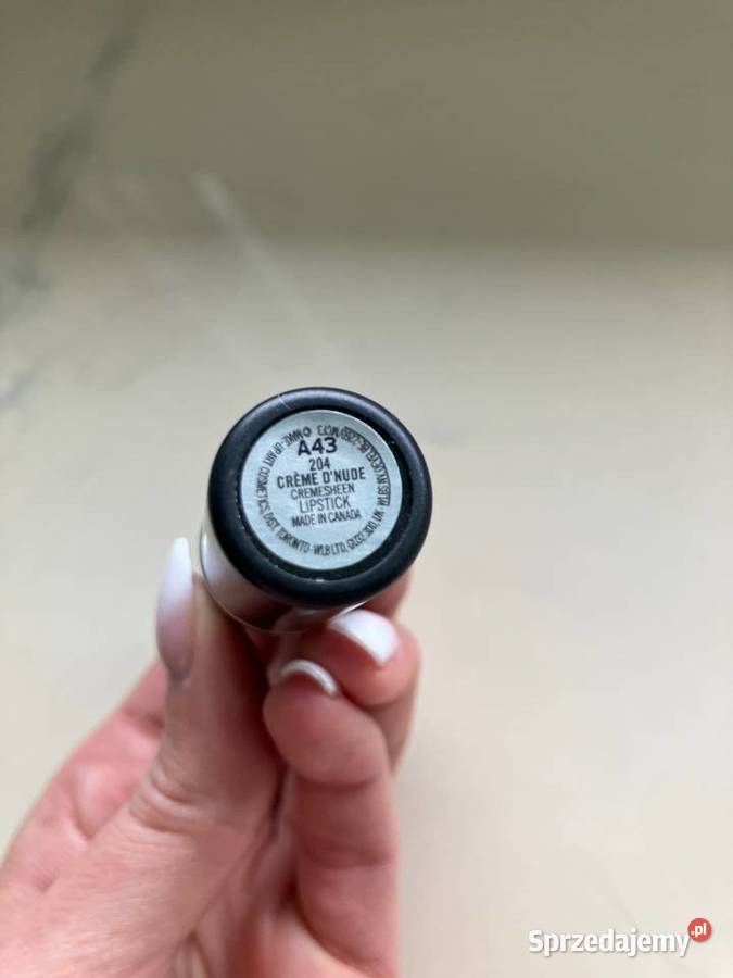 Szminka kremowa pomadka beżowa MAC nude nowa Makijaż podkarpackie Nisko