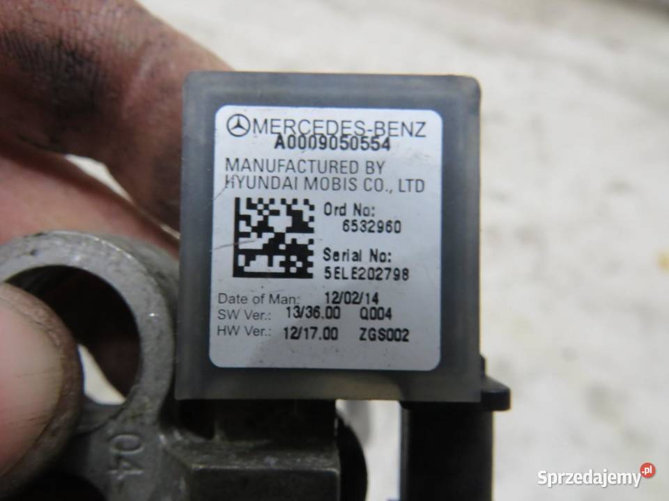 KLEMA MINUSOWA MERCEDES W205 A0009050554 Materiały instalacyjne