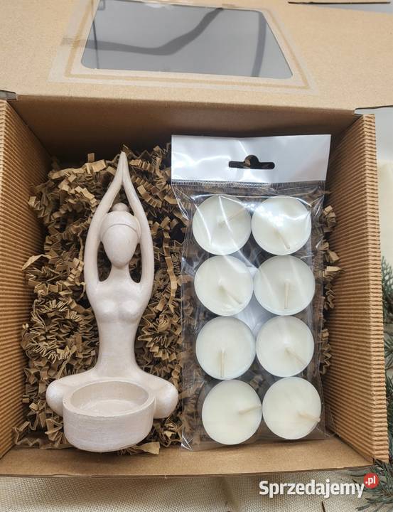 Box świecznik joginka wkłady sojowe zapachowe Piotrków Trybunalski