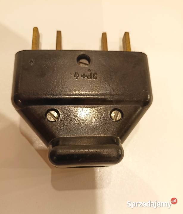 WTYCZKA BAKELIT płaskie styki PRL ospel 25380V