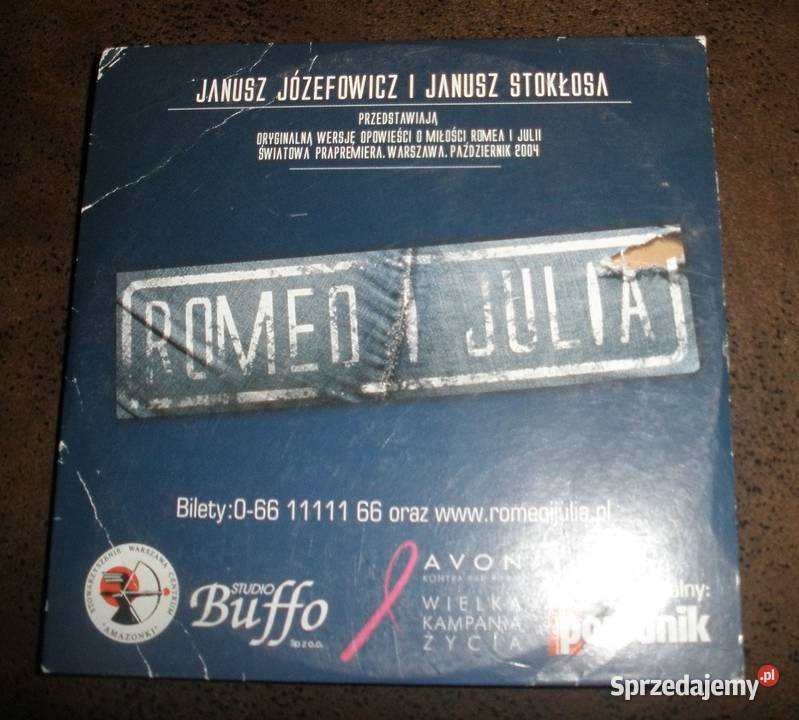 Płyta CD Romeo i Julia gratisik małopolskie Kraków