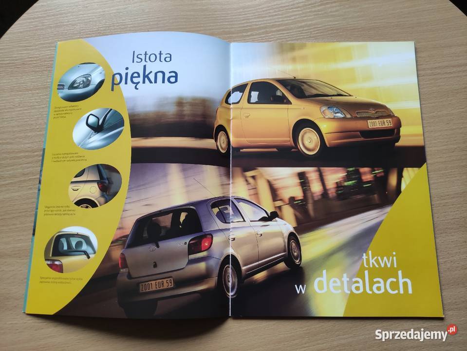 Prospekt broszura katalog Toyota Yaris I 2000 r Pozostałe Rzeszów
