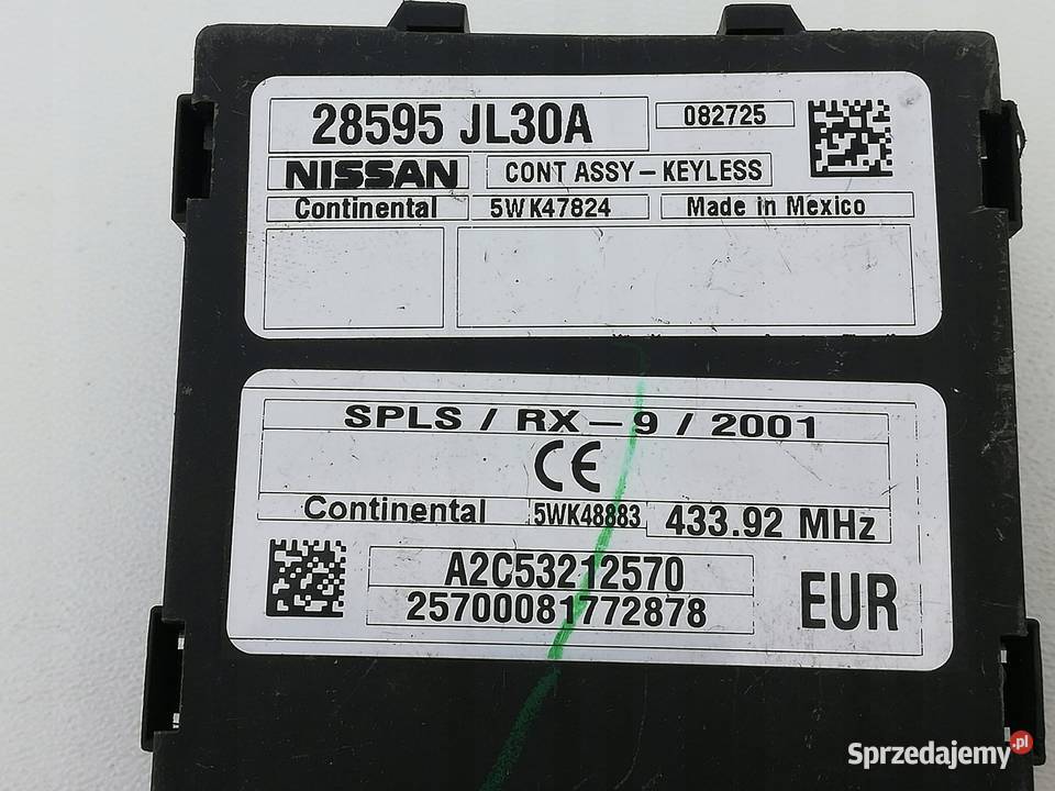 MODUŁ KEYLESS INFINITI QX70 FX30d FX50 Nowy Tomyśl