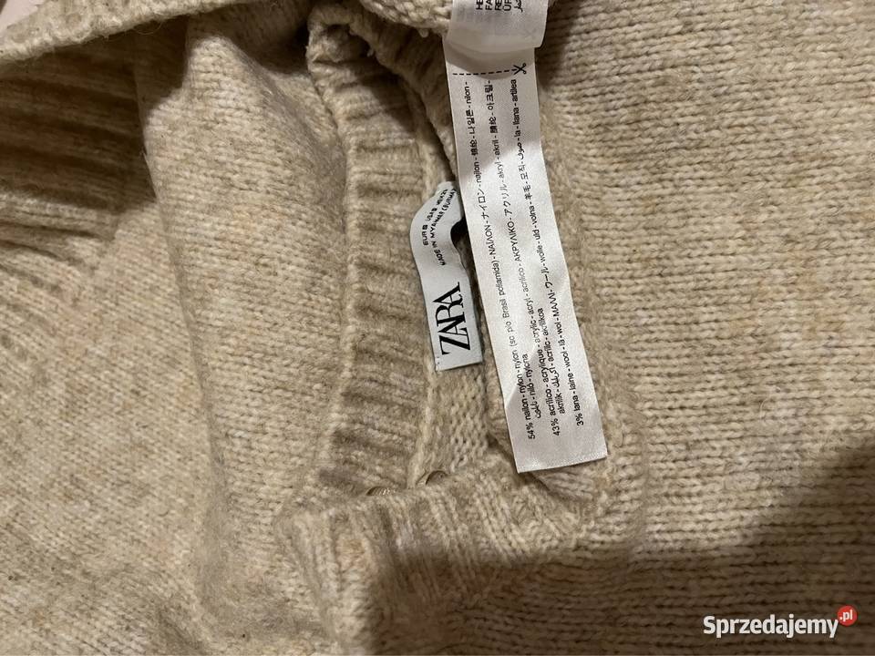 Sweter beżowy zara S Warszawa