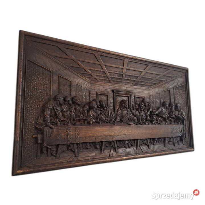 Obraz Ostatnia Wieczerza rzeźba w drewnie Malechowo