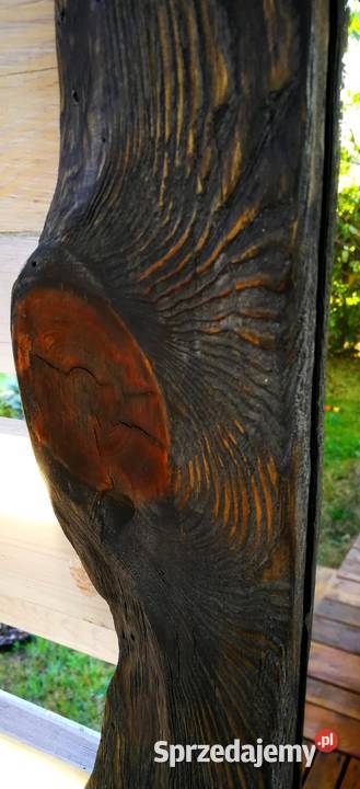 Lustro drewniane vintage rustykalny loft Radków