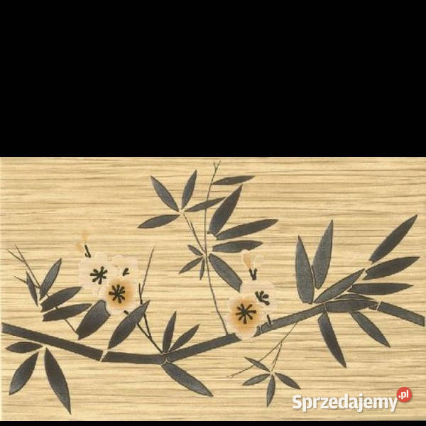 Dekor Nelia beige Inserto 25 x 40 Kwadro Paradyż Białogard