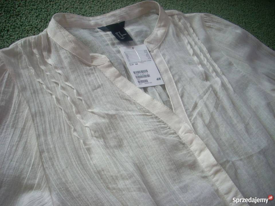 HM koszula stójka HAFTY NOWA 42 44 XL XXL H&M