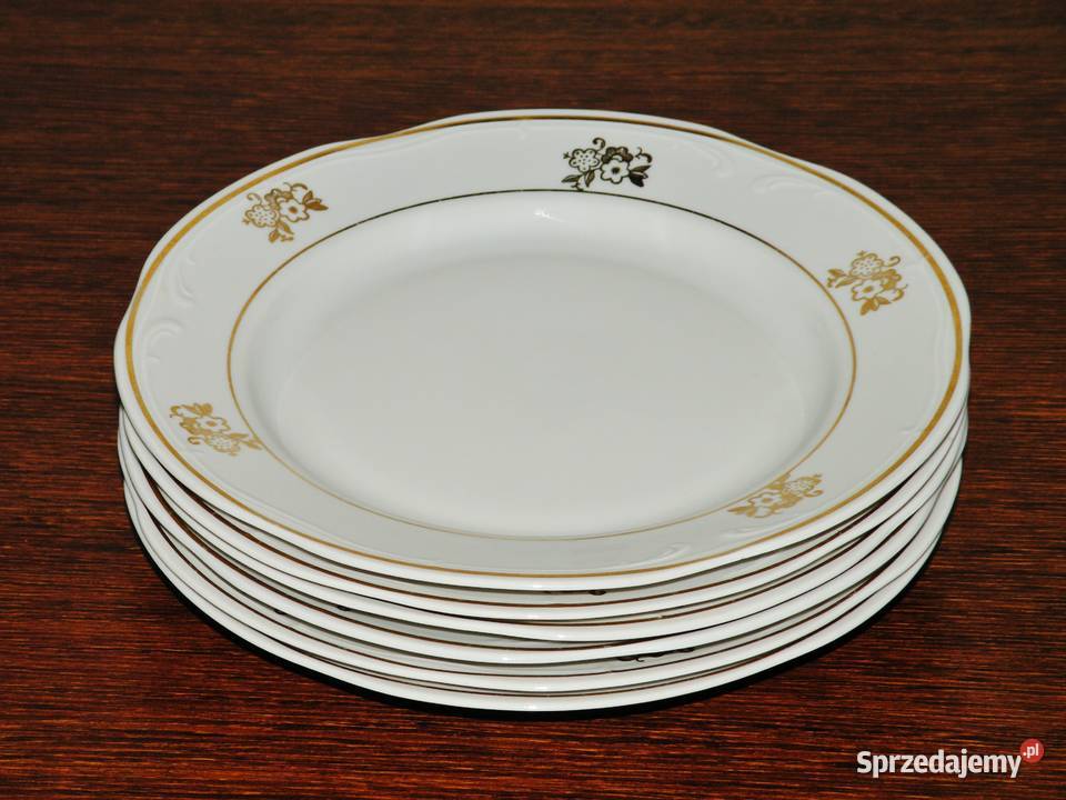 6 talerzy obiadowych płaskich Porcelana Włcławek Bydgoszcz