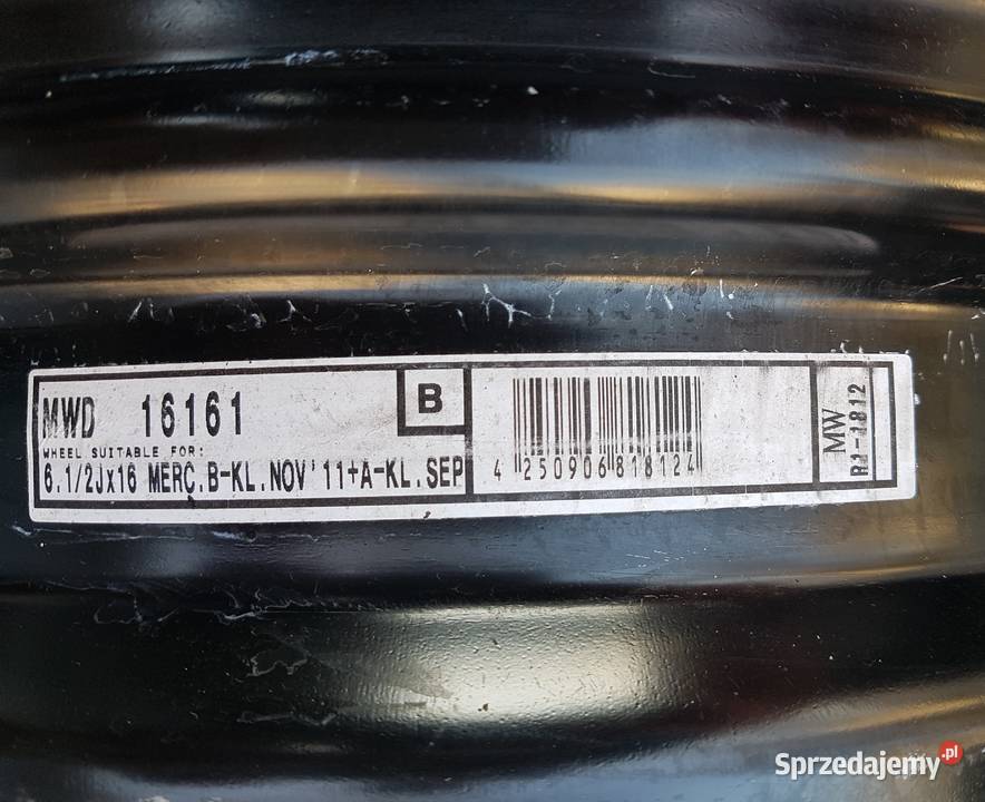 felgi stalowe 6 12 J 16 H2 ET 49 5X112 z Gdańsk