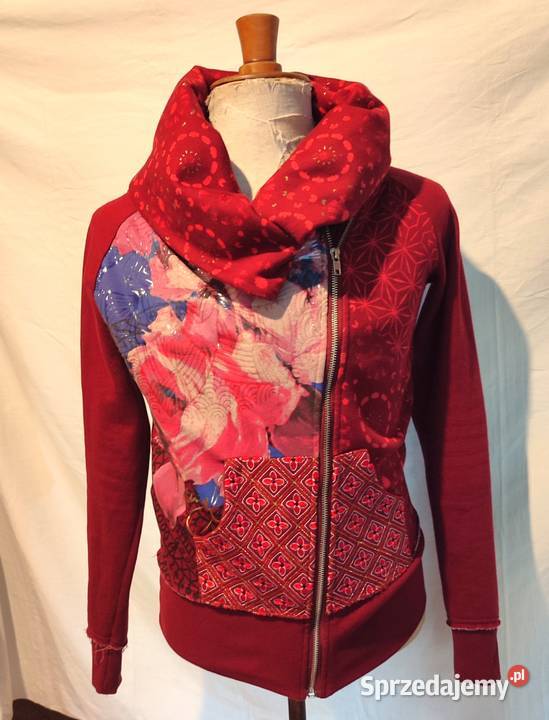 Bordowa bluza kurtka ramoneska Desigual r S Gdańsk sprzedam