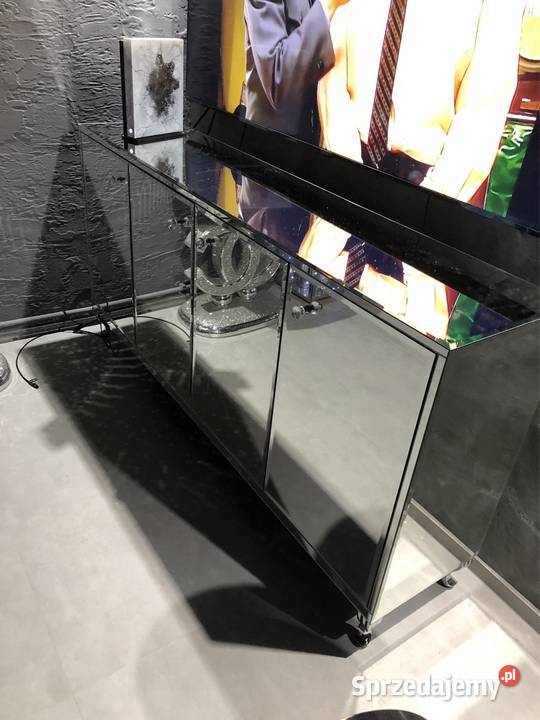 Komoda lustrzana z lustra gałka kryształ noga 41cm Komody Kępno
