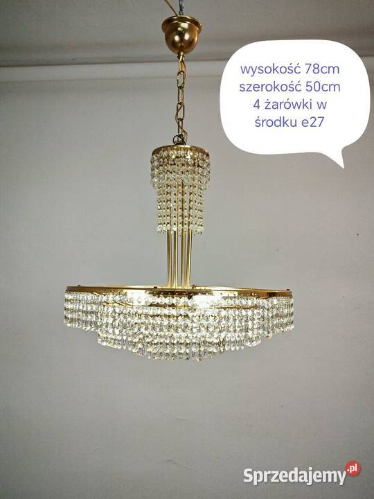 Żyrandol kryształowy świętokrzyskie Sandomierz