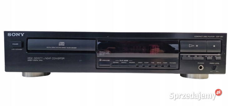 Cd player SONY 297 CDP297 odtwarzacz kompaktowy Odtwarzacze CD i MD Międzychód