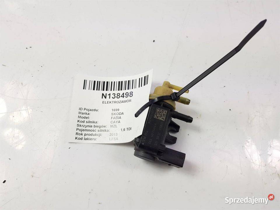 ELEKTROZAWÓR FABIA II 1K0906627B kujawsko-pomorskie Lipno sprzedam