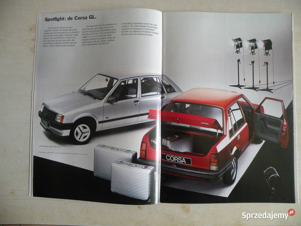 OPEL CORSA FOLDER PROSPEKT KATALOG Andrychów