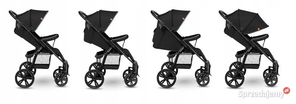 Wózek spacerowy spacerówka LIONELO ANNET czarny wielkopolskie