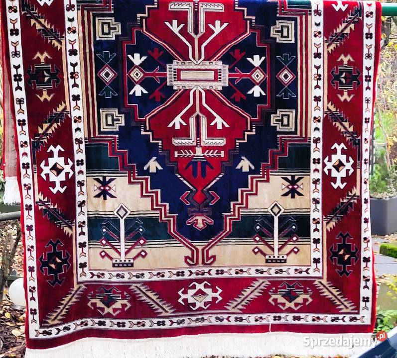 Dekoracyjny dywan kilim w stylu kaukaskim Kraków sprzedam