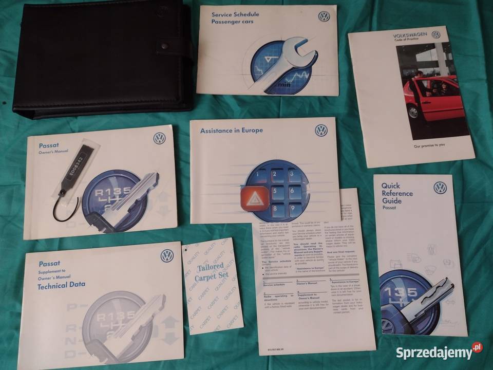 VOLKSWAGEN PASSAT B5 Instrukcja Obsługi książka motoryzacja, transport Poradniki, albumy i reportaże Łódź