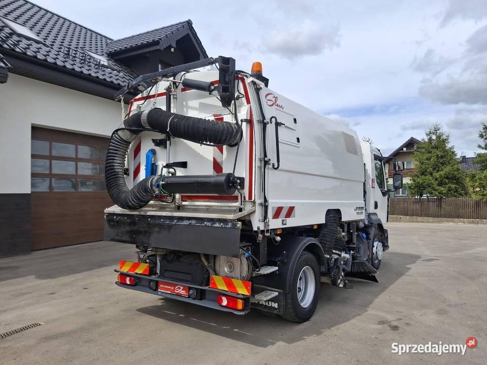 Renault D16 Midlum Zamiatarka FAUN Karcher tempomat pomorskie Sierakowice