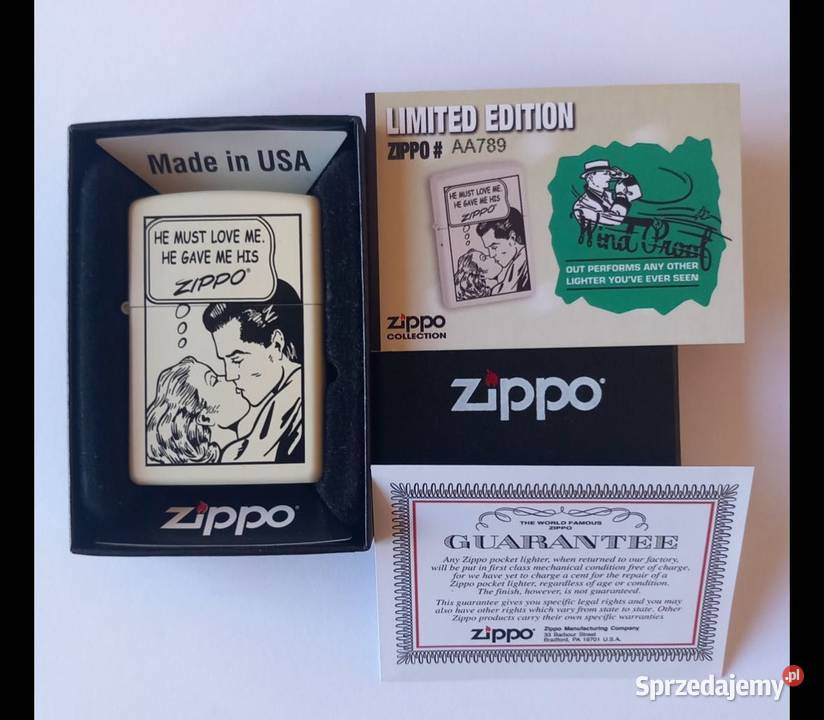 Limitowana zapalniczka Zippo AA789 Zielona Góra