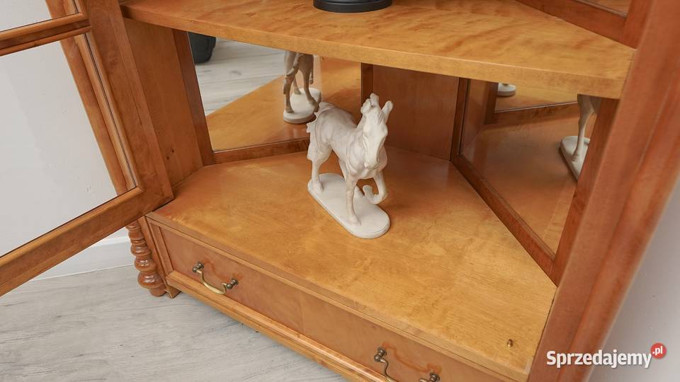 Stylowa witryna narożna BIEDERMEIER renowacji Meble Jerka