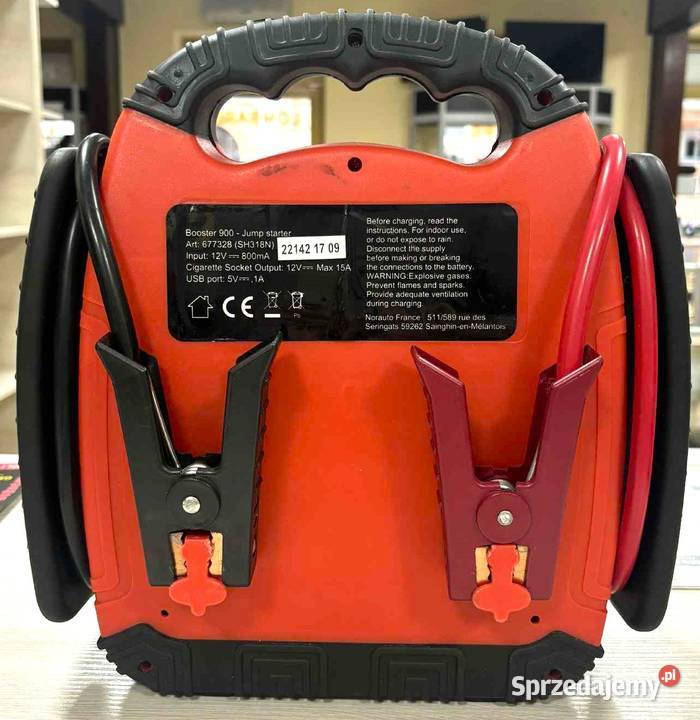 Booster samochodowy Czerwony 900 Elbląg