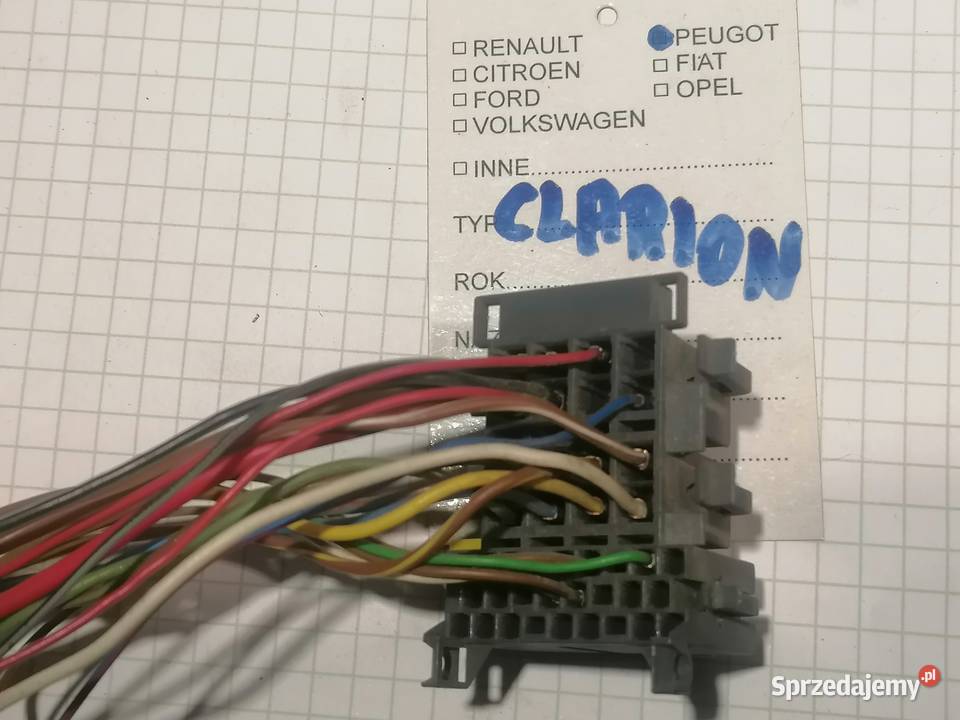 wtyczki do radia Clarion Peugeot Citroen Piotrków Trybunalski