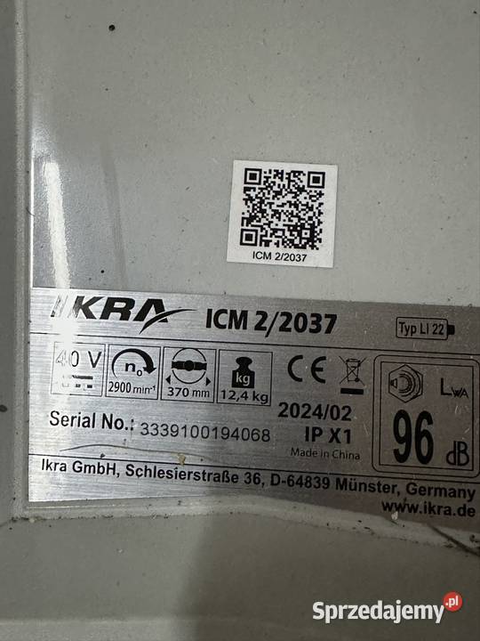 KOSIARKA AKUMULATOROWA IKRA DO TRAWY 2X20V 37 Biały Dunajec sprzedam