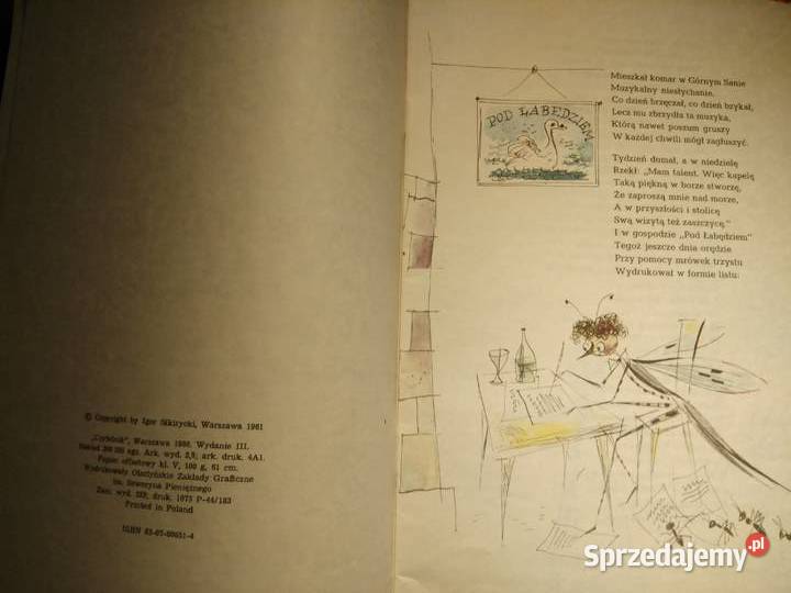 O komarze i orkiestrze ilustracje Szancer