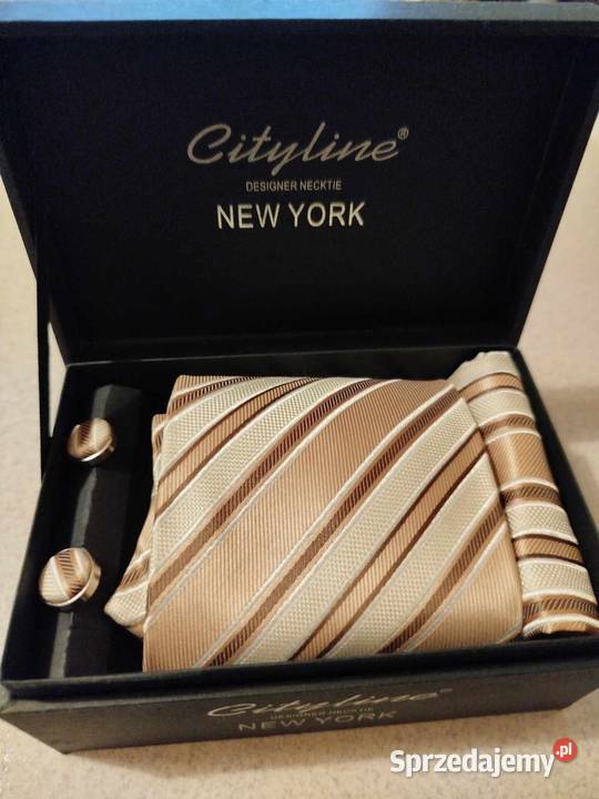 Zestaw Cityline krawat spinki Olecko