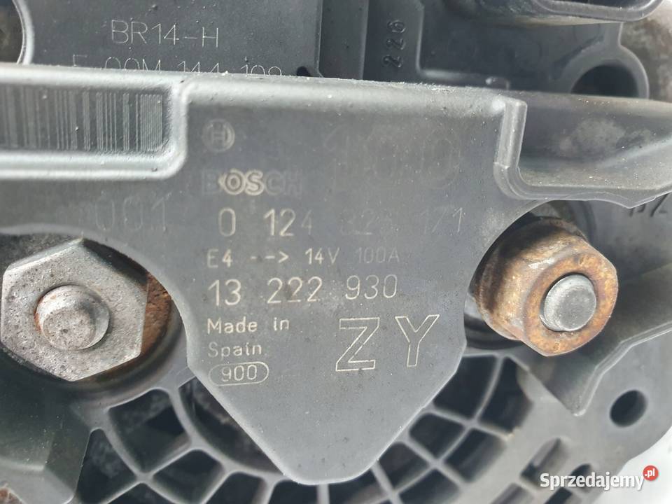 ALTERNATOR Opel Corsa D 12 16V Bosch 0124325171 Układ elektryczny silnika lubelskie Chełm