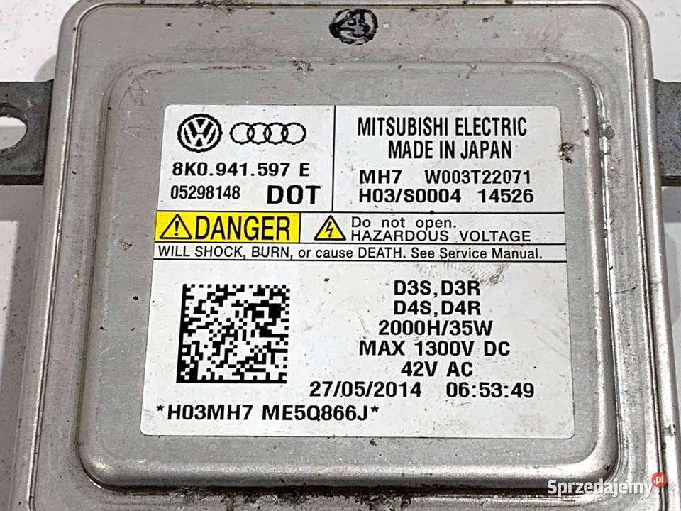 PRZETWORNICA XENON SEAT ALHAMBRA II 8K0941597E