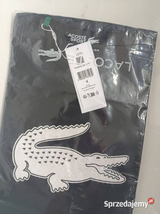 Tshirt męski Lacoste UltraDRY granatowy M nowy Rozmiar M Białystok