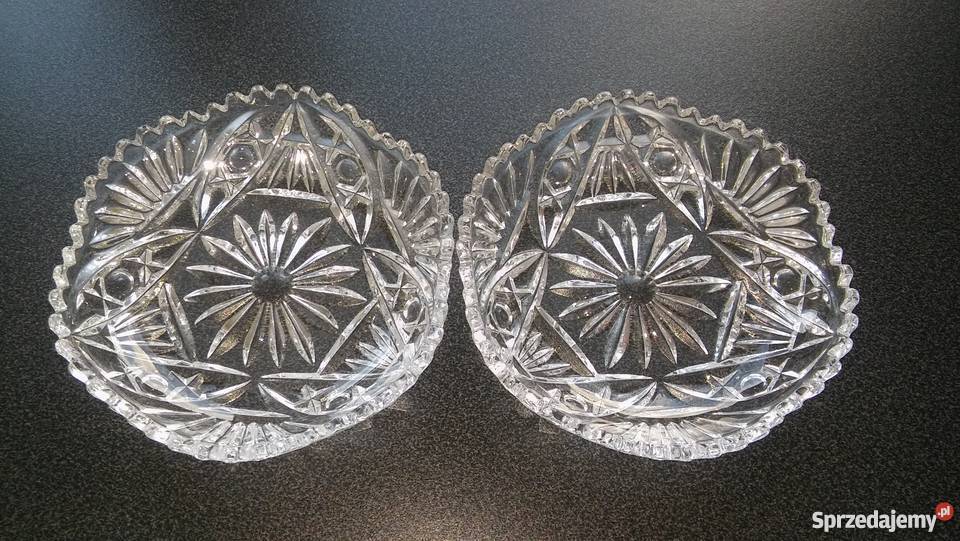 przepiękny kryształ kryształowe talerzyki Gdańsk
