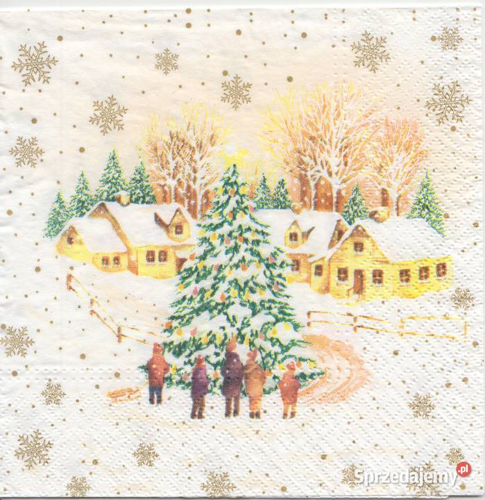 Decoupage serwetki Boże narodzenie 9 sztuk świętokrzyskie Skarżysko-Kamienna sprzedam