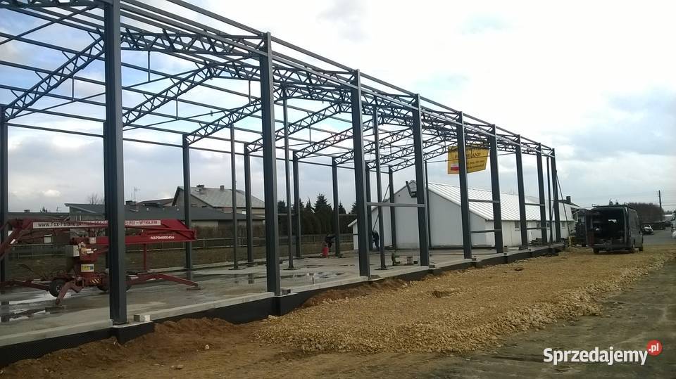 Konstrukcja HALI 15x30m H6m NOWA Hala stalowa sprzedam