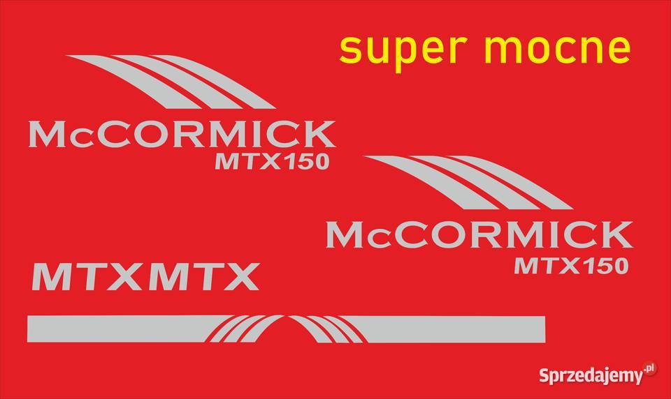 Naklejki Mccormick mtx 150 i inne modele super Bydgoszcz