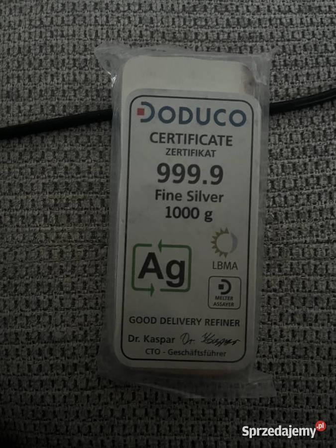 sztabka srebra 1 pomorskie Gdynia