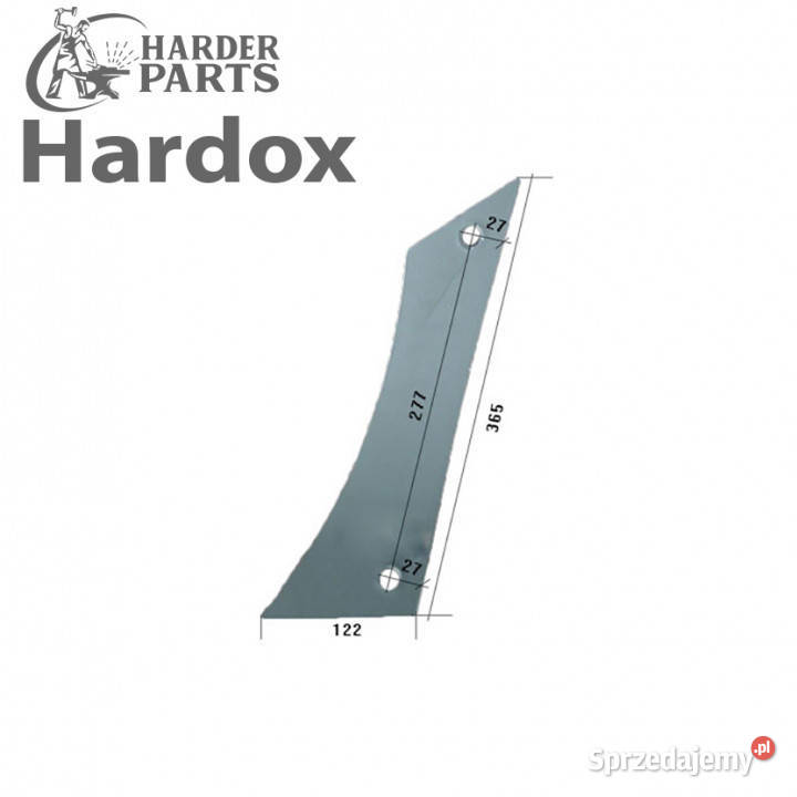 Pierś HARDOX 400203L części do pługa VOGEL NOOT podlaskie Suwałki